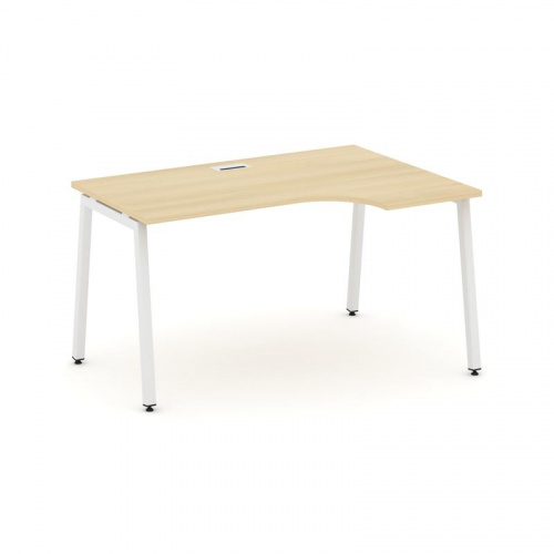 Style Project Стол рабочий эргоном. SN-4A.SPA-001(R) Белый/Металл Белый 1380*600/980*750 фото 26