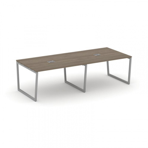 Style Project Стол переговорный SN-4T2.SPRG-044 Акация Лорка/Металл Антрацит/Заглушка Металл Антраци фото 13