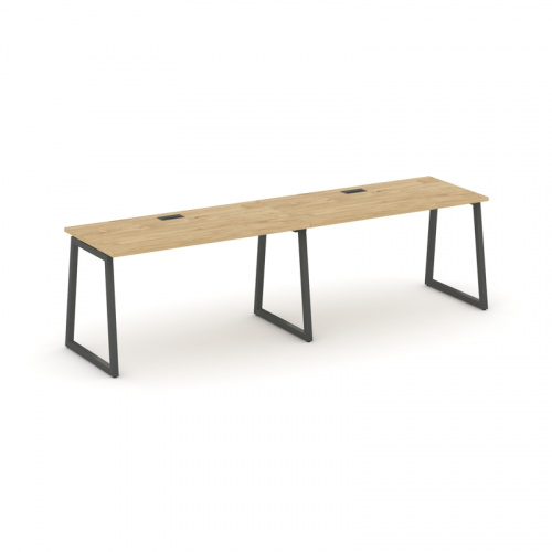 Style Project Рабочая станция 1 сторон. SN-4T1.ORS-023 Акация Лорка/Металл Антрацит/Заглушка Пластик фото 11