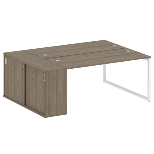 Бенч-система с шкафом-купе на О-обр. м/к Metal System Quattro 40БО.РС-СШК-1.4