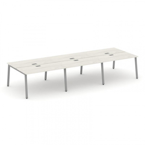 Style Project Рабочая станция 2-х сторон. SN-6A.DRS-061 Дуб Наварра/Металл Белый 2940*1232*750 фото 8