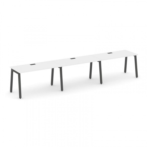 Style Project Рабочая станция 1 сторон. SN-5A.ORS-051 Акация Лорка/Металл Белый 2940*800*750 фото 22