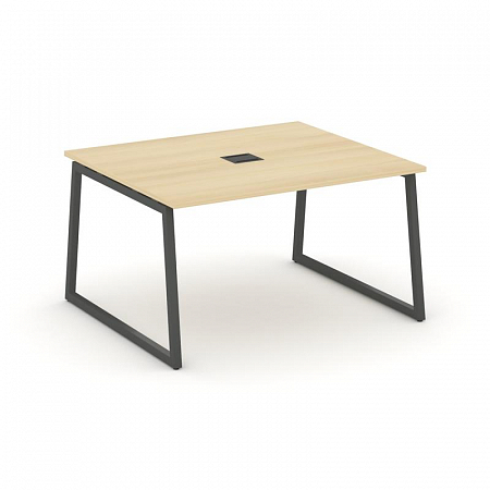 Style Project Стол переговорный SN-4T1.SPRG-032 Акация Лорка/Металл Антрацит/Заглушка Металл Антраци
