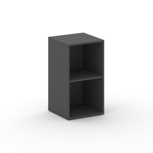 Стеллаж узкий низкий CRU.SU-300 МДФ Белый Бриллиант/Белый Бриллиант 450*442*807