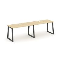 Style Project Рабочая станция 1 сторон. SN-6T1.ORS-002 Акация Лорка/Металл Антрацит/Заглушка Пластик