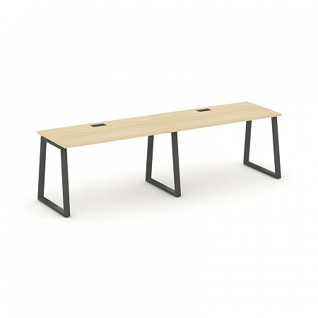 Style Project Рабочая станция 1 сторон. SN-6T1.ORS-012 Акация Лорка/Металл Антрацит/Заглушка Пластик