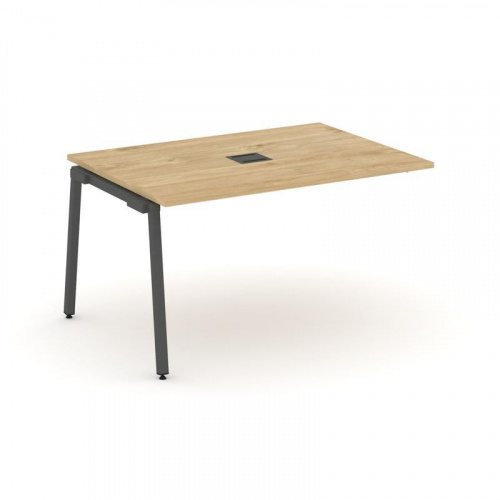 Style Project Проходной наб. элем. перег. стола SN-4A.NSPRG-001 Дуб Наварра/Металл Белый 980*980*750 фото 16