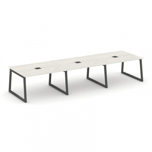 Style Project Стол переговорный SN-5T1.SPRG-052 Акация Лорка/Металл Антрацит/Заглушка Металл Антраци фото 24