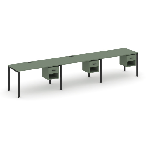 Бенч-система на 3 места с подвесными тумбами Concept CN.ORS-139