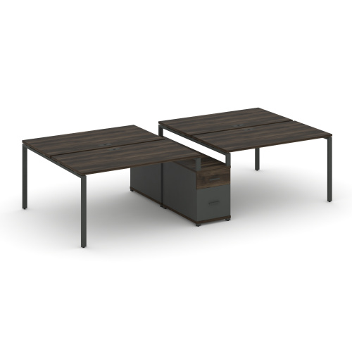 Бенч-система на 4 места с опорной тумбой Concept CN.DRS-315 фото 3