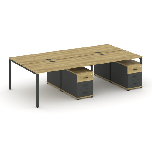 Бенч-система на 4 места с 2 опорными тумбами Concept CN.DRS-320 фото 4