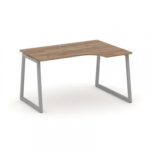 Style Project Стол рабочий эргоном. SN-4T1.SPA-002(R) Акация Лорка/Металл Антрацит/Заглушка Пластик фото 15