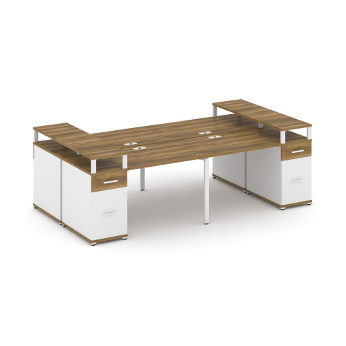 Бенч-система на 4 места с 2 опорными тумбами Concept CN.DRS-445 фото 8