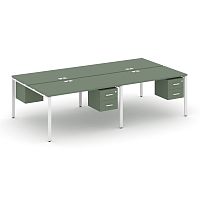 Бенч-система на 4 места с подвесными тумбами Concept CN.DRS-135