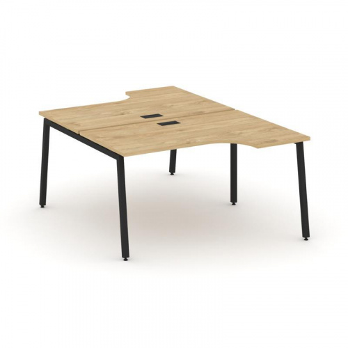 Style Project Рабочая станция эргоном. SN-4A.DRPA-021 Тиквуд Светлый/Металл Антрацит 1380*1632/1992* фото 11