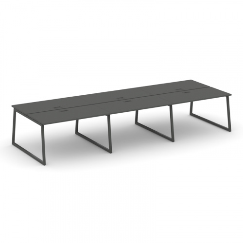 Style Project Рабочая станция 2-х сторон. SN-4T1.DRS-073 Акация Лорка/Металл Антрацит/Заглушка Пласт фото 14