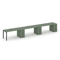 Бенч-система на 3 места с 3 опорными тумбами Concept CN.ORS-441