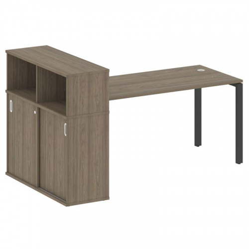 Стол письменный с шкафом-купе на П-обр. м/к Metal System БП.РС-СШК-3.4 фото 3
