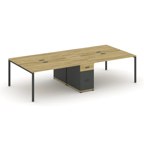 Бенч-система на 4 места с 1 опорной тумбой Concept CN.DRS-424 фото 4