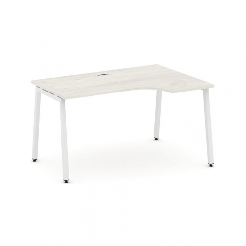 Style Project Стол рабочий эргоном. SN-4A.SPA-001(R) Белый/Металл Белый 1380*600/980*750 фото 23