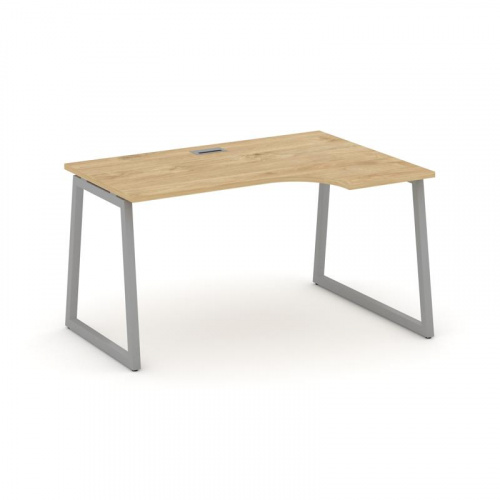 Style Project Стол рабочий эргоном. SN-4T1.SPA-002(R) Акация Лорка/Металл Антрацит/Заглушка Пластик фото 2