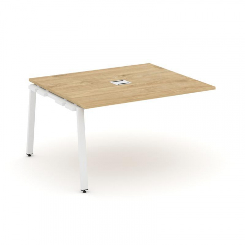 Style Project Проходной наб. элем. перег. стола SN-6A.NSPRG-033 Дуб Наварра/Металл Белый 1380*1180*7 фото 8