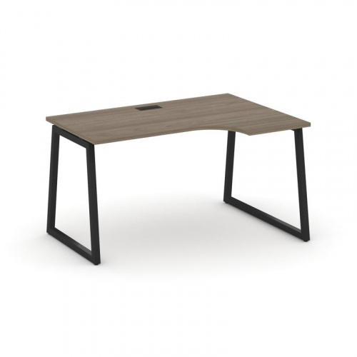 Style Project Стол рабочий эргоном. SN-4T1.SPA-002(R) Акация Лорка/Металл Антрацит/Заглушка Пластик фото 8