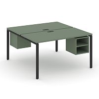 Бенч-система на 2 места с подвесными тумбами Concept CN.DRS-106