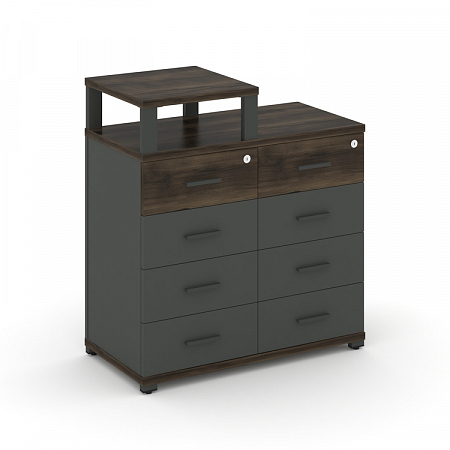 Тумба приставная c 8 ящиками и надставкой Concept CN.TSP-014 A